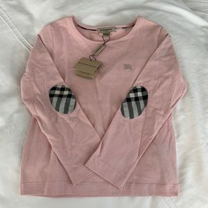 Burberry Kids’/Children’s Long Sleeved Top NWT Size 4Y Pink
